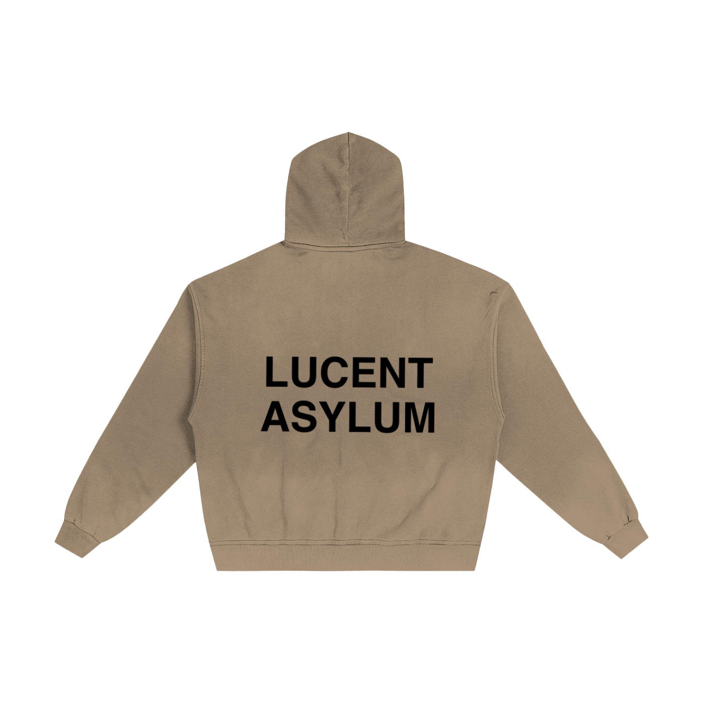 Acid Wash Khaki Logo Zip-up