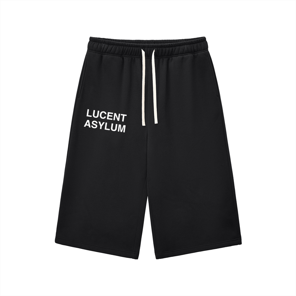 Relaxed Drawstring 3/4 Sweatpants