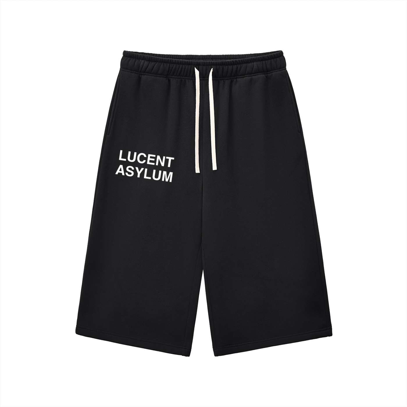 Relaxed Drawstring 3/4 Sweatpants